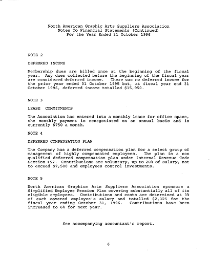 financial report