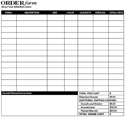 order form